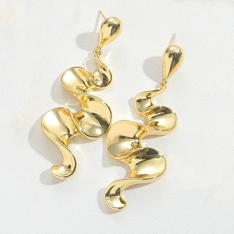 1 Pair Halloween Christmas Vintage Style Minimalist Commute Leaves Leaves Copper + Dripping Oil Copper 14K Gold Plated Earrings