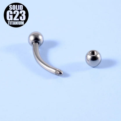 2 Pieces Ear Cartilage Rings & Studs Fashion Geometric G23 Titanium Polishing