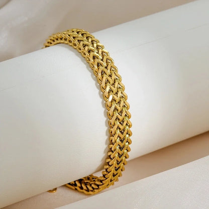 Hip-Hop Punk Minimalist Geometric 304 Stainless Steel Stainless Steel Bracelets In Bulk