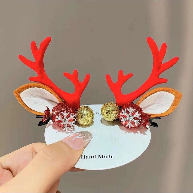 Christmas Fashion Antlers Resin Daily Hairpin