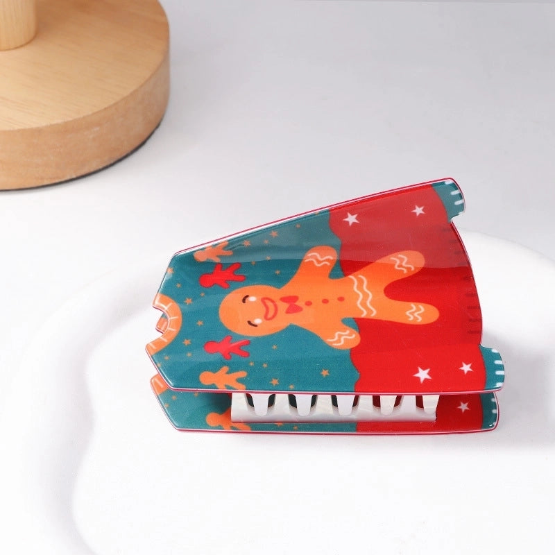 Christmas Cute IG Style Women's Santa Claus Snowman Elk PVC Hair Claws