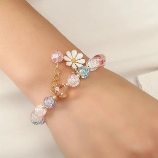 Women&#39;s Fashion Vintage Crystal Daisy Bracelet