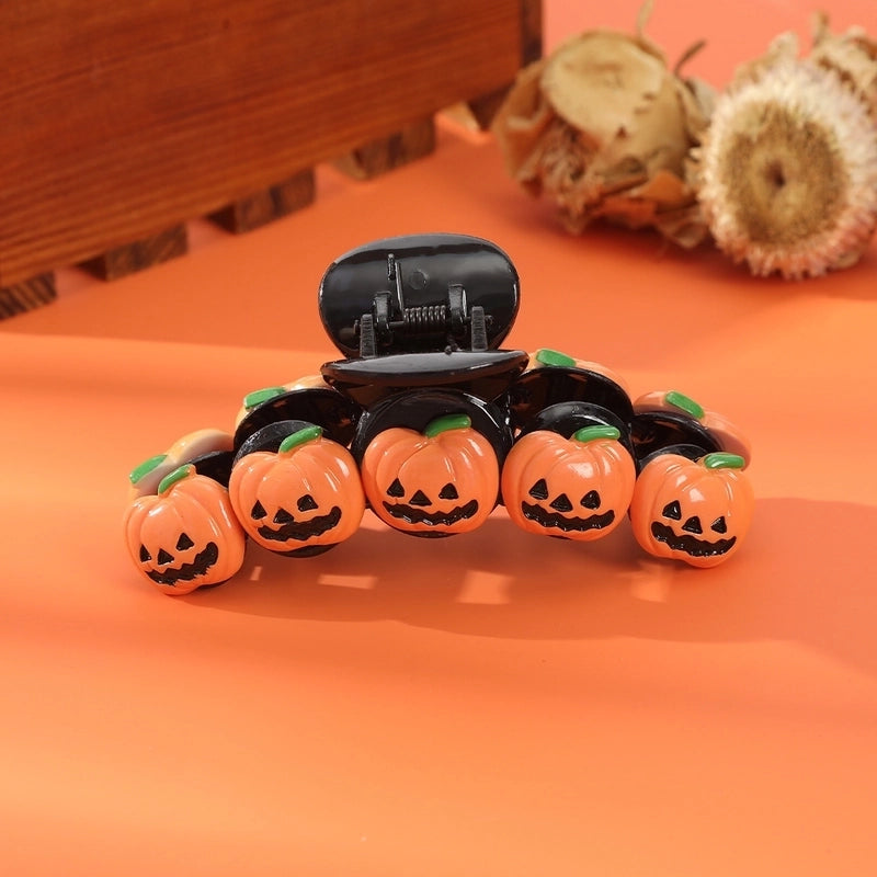 Halloween Women's Pumpkin Plastic Hair Claws