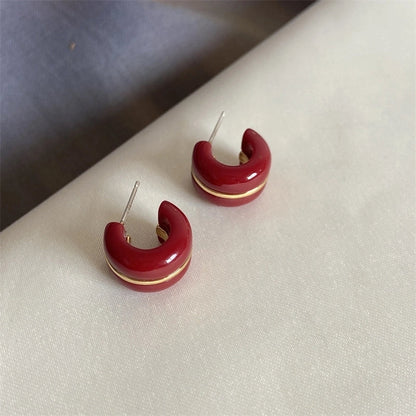 1 Pair Vintage Style Geometric Plating Copper Earrings