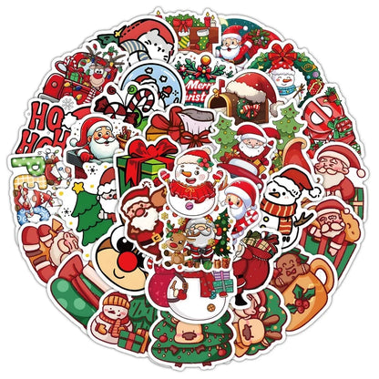 Christmas Cute Christmas Tree Santa Claus Snowman PVC Christmas School Party Accessories