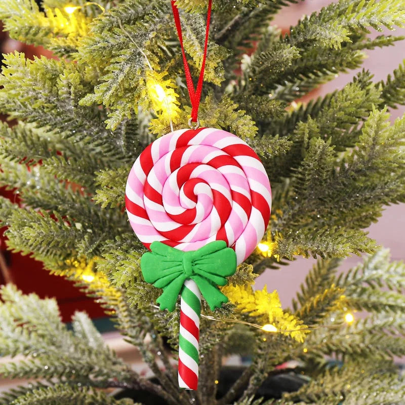 Christmas Fashion Candy Soft Clay Party Hanging Ornaments