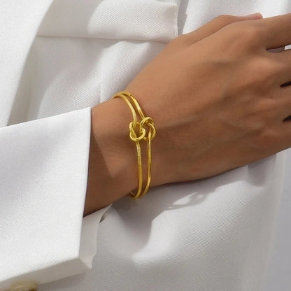 Minimalist Heart Shape Eye Copper Plating Artificial Pearls Zircon Bangle 1 Piece