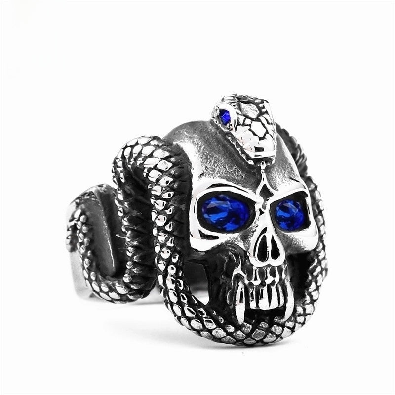 Retro Skull Alloy Plating Halloween Unisex Open Rings