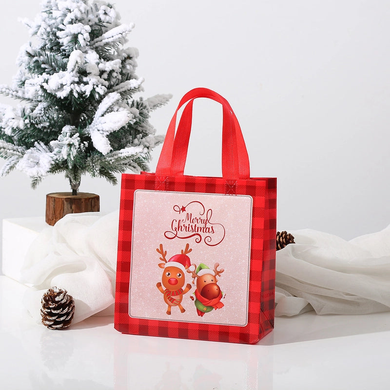 Christmas Cute Christmas Tree Snowman Elk Nonwoven Party Festival Gift Bags