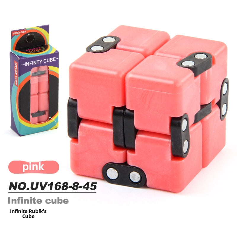 New Strange Decompression Toy UV Printing Infinite Rubik's Cube Decompression Folding Changeable Rubik's Cube Fingertip Rubik's Cube Manufacturer Resources