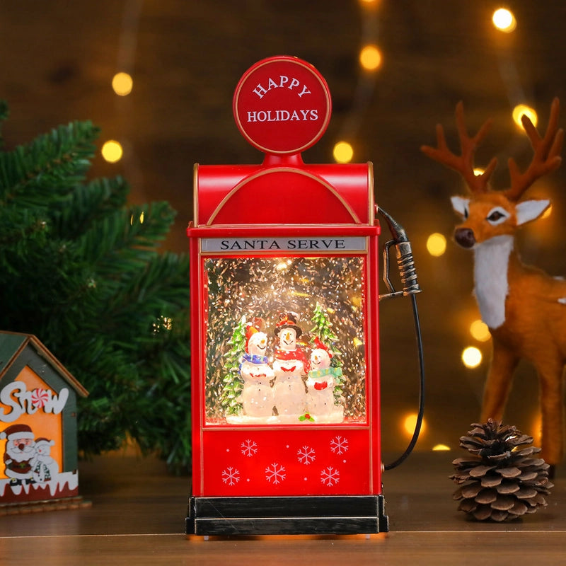 Christmas Cute Christmas Tree Santa Claus Snowman PC Party Festival Ornaments Led Lights Night Lights