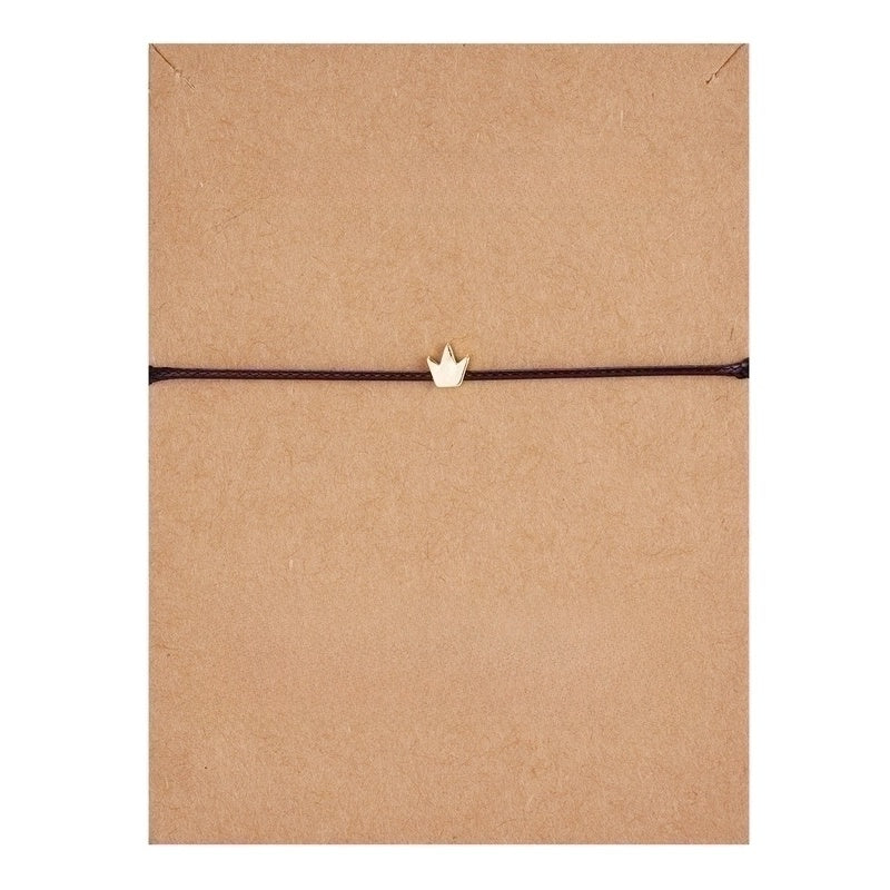 New Fashion Necklace Heart-shaped Butterfly Weaving Adjustable Copper Bracelet