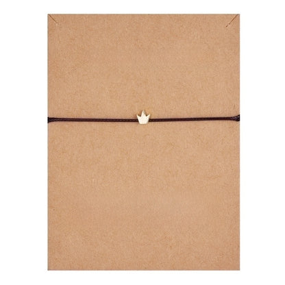 New Fashion Necklace Heart-shaped Butterfly Weaving Adjustable Copper Bracelet