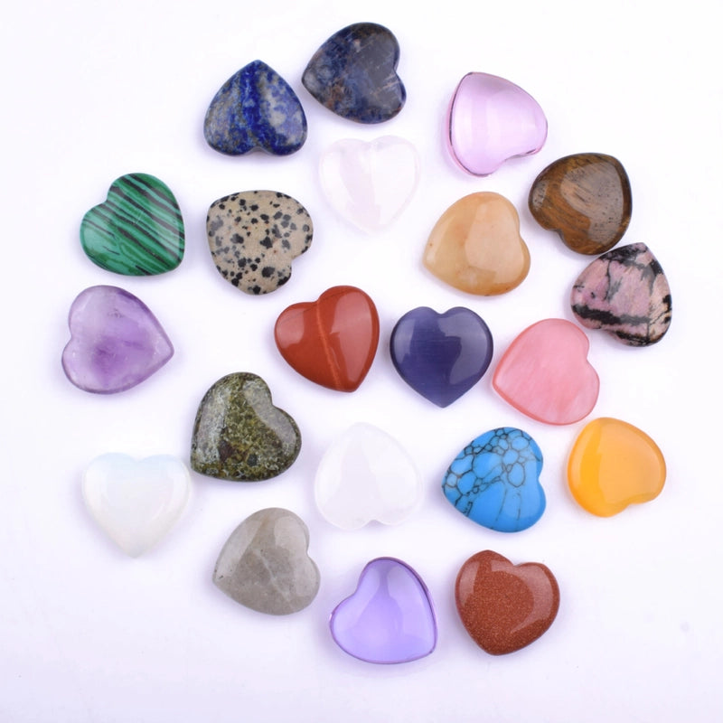 2 Pieces Gemstoen Heart Special Large Favorably 20Mm Pink Crystal Love Amethyst Heart-Shaped Ornaments