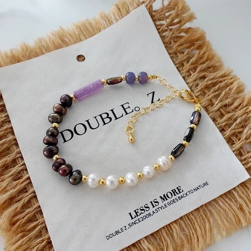 Minimalist Geometric Natural Stone Tiger Eye Pendant Necklace In Bulk