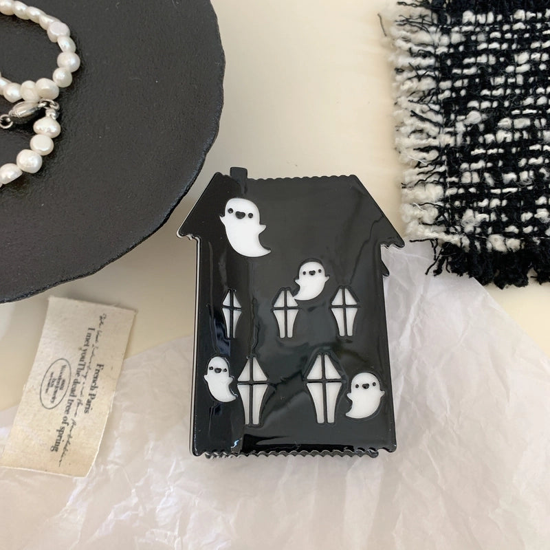 Halloween IG Style Women's Pumpkin Castle Ghost Acetic Acid Sheets Hair Claws