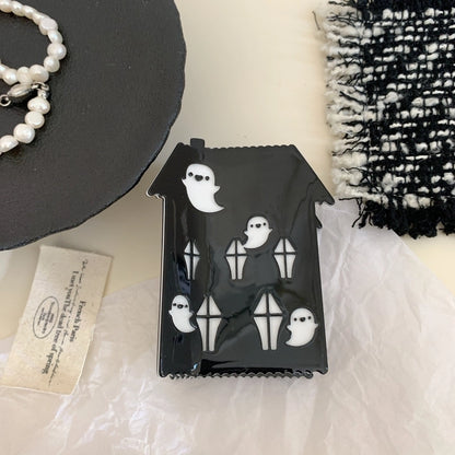 Halloween IG Style Women's Pumpkin Castle Ghost Acetic Acid Sheets Hair Claws