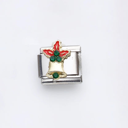 1 Piece 9*10mm 201 Stainless Steel Christmas Tree Santa Claus Christmas Socks Jewelry Accessories