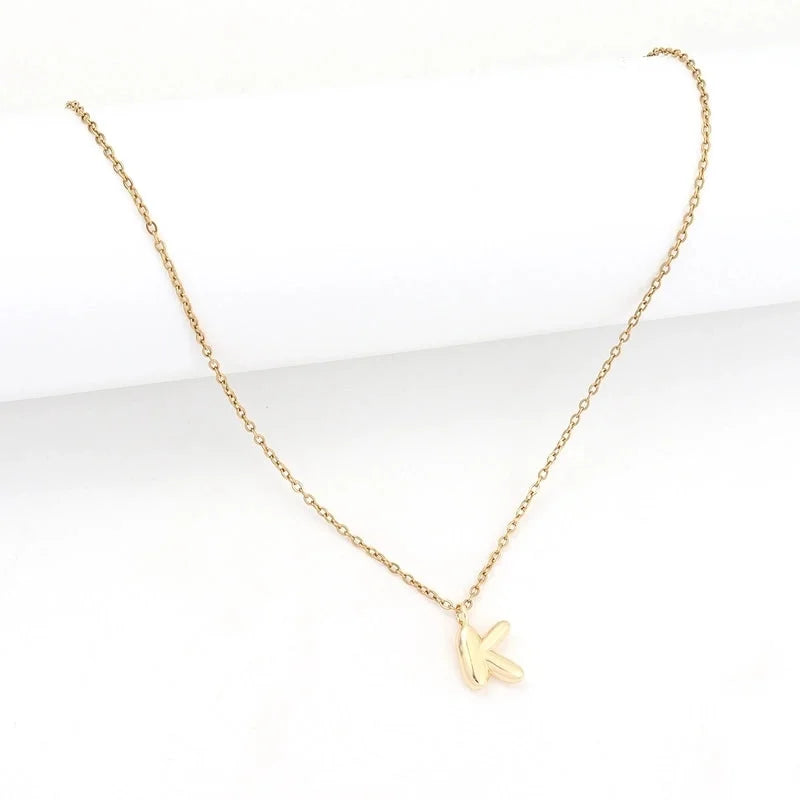 201 Stainless Steel Copper Letter Pendant Necklace