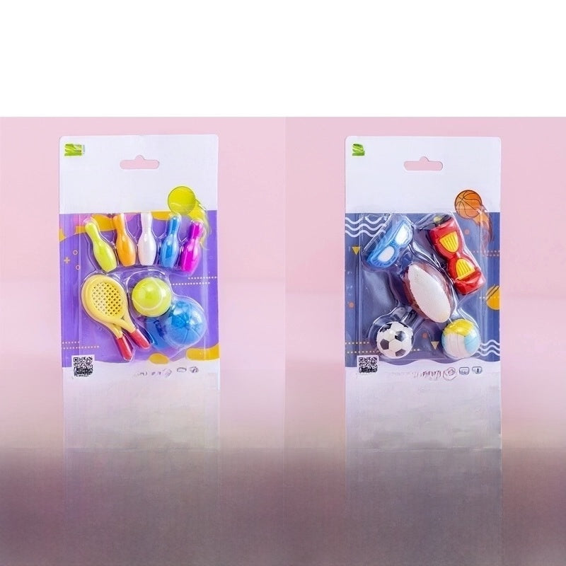 Cute Assembled Clamshell Packaging Stationary Geometric Eraser 1 Set