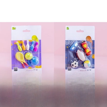 Cute Assembled Clamshell Packaging Stationary Geometric Eraser 1 Set
