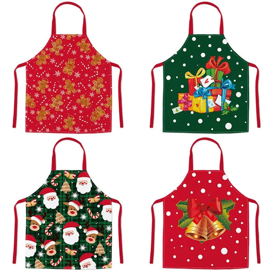 Christmas Minimalist Classic Style Christmas Tree Polyester Cooking Aprons 1 Piece