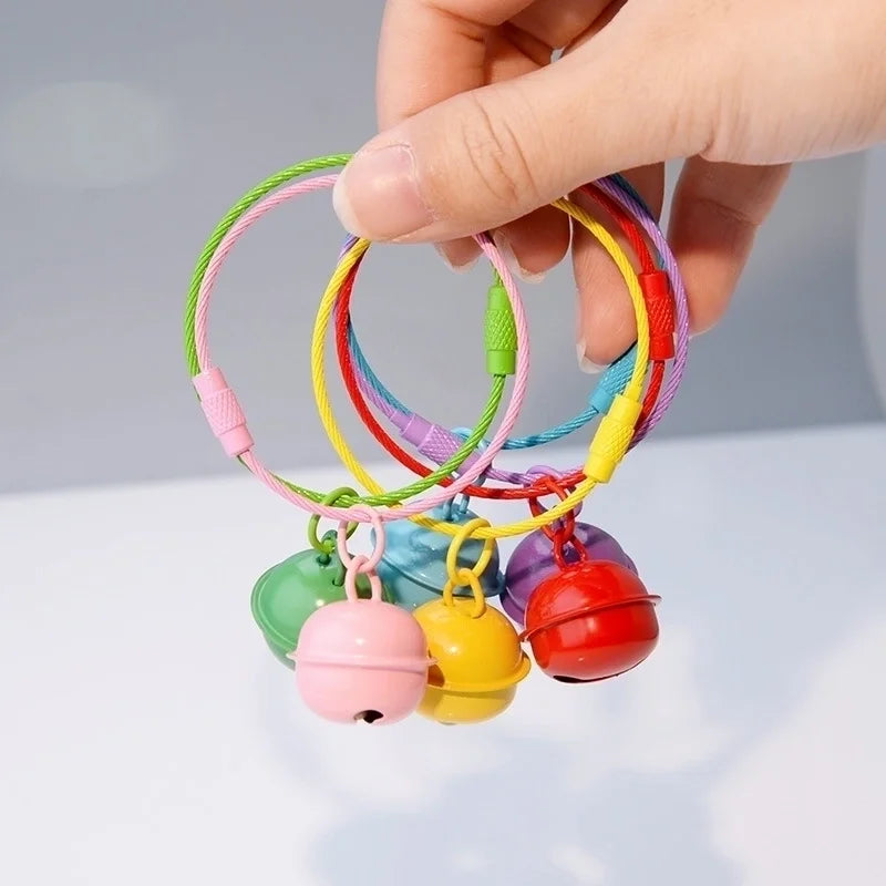 Cute Solid Color Bell Metal Unisex Bag Pendant Keychain 1 Piece