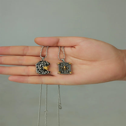 Casual Retro Human Face Tree 304 Stainless Steel Unisex Pendant Necklace