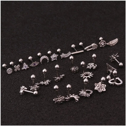 Ear Cartilage Rings & Studs Flower 316L Stainless Steel Copper