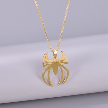 Elegant Minimalist Solid Color Spider 304 Stainless Steel Titanium Steel Pendant Necklace