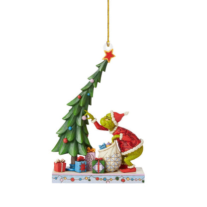 2 Pieces Christmas Green Furry Monster Ornament Hanging Decoration Christmas Tree Hanging Design Decoration Resin 3d