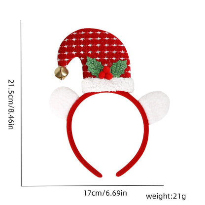 Christmas Cartoon Style Cute Exaggerated Christmas Hat Plastic Festival Street Headband