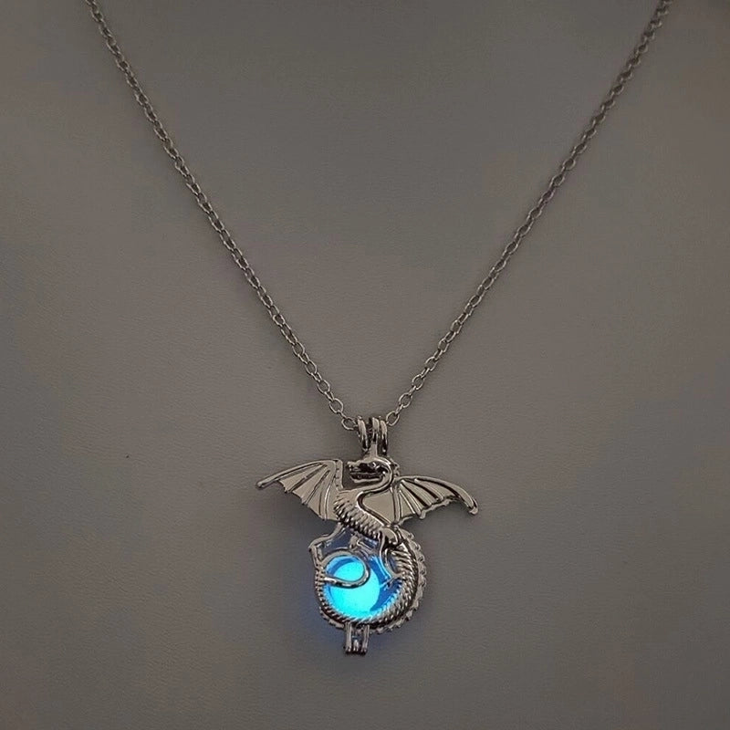 Luminous Hollow Diy Cage Christmas Tree Women's Necklace