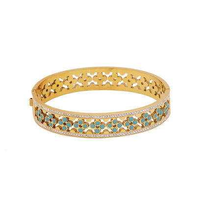 Vintage Retro Stainless Steel Electroplating Bangles