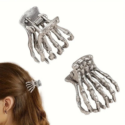 Halloween Hip-Hop Women's Hand Metal Plating Hair Claws