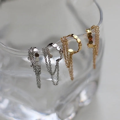 Fashion 304 Stainless Steel 18K Gold Plated Earrings