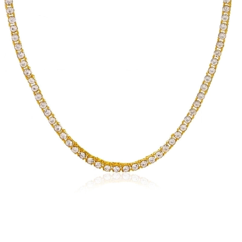 Hip-hop Minimalist Solid Color Flower Lock Metal Copper 18k Gold Plated Gold Plated Silver Plated Crystal Zircon Layered Necklaces Pendant Necklace Necklace In Bulk