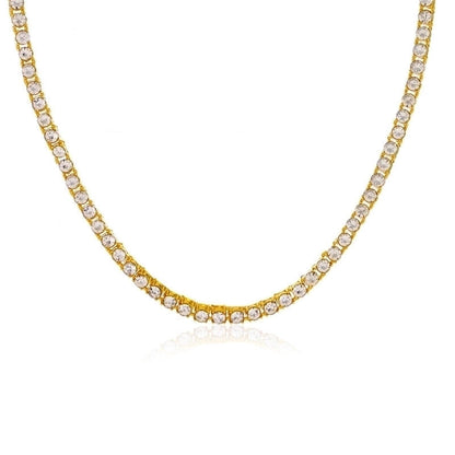 Hip-hop Minimalist Solid Color Flower Lock Metal Copper 18k Gold Plated Gold Plated Silver Plated Crystal Zircon Layered Necklaces Pendant Necklace Necklace In Bulk