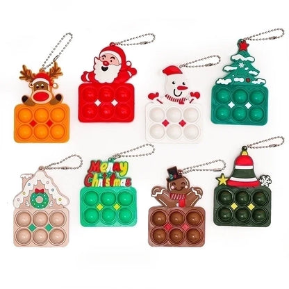 Cartoon Style Christmas Tree Star Snowman Resin Unisex Bag Pendant Keychain 1 Piece
