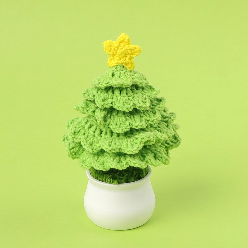 Christmas Pastoral Christmas Tree Plastic Yarn Party Ornaments