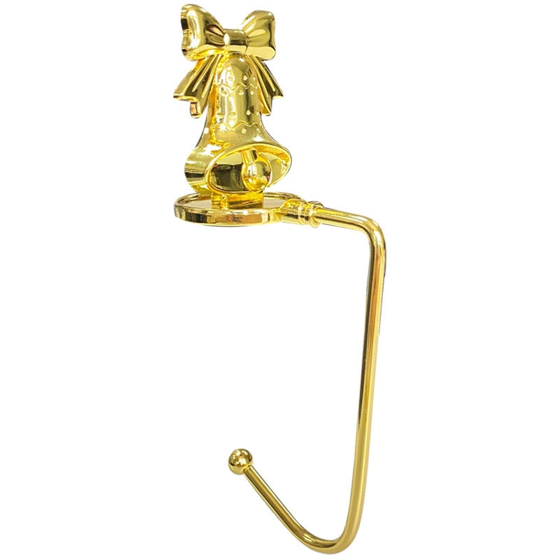 Christmas Fireplace Hook Metal Bag Hook Snowflake Christmas Stocking Hook In Stock