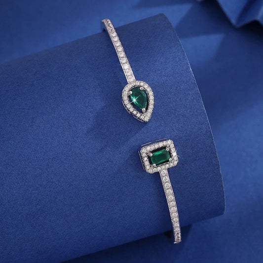 Copper Plating Imitation Gold Water Drop Square Bracelet