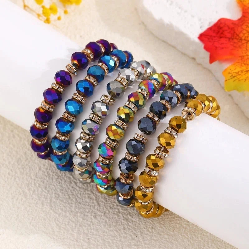 Crystal Geometric Bracelets