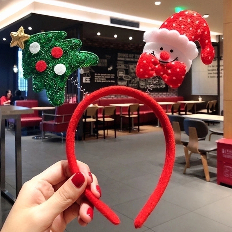 Christmas Nordic Style Cute Christmas Christmas Tree Santa Claus Antlers Flannel Holiday Shopping