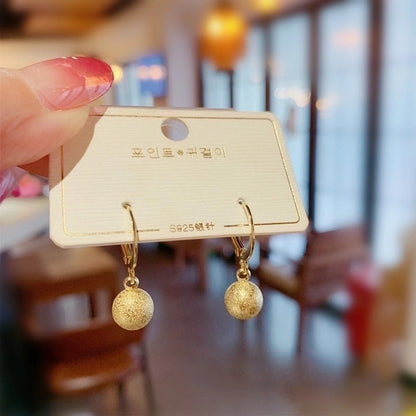 1 Pair Minimalist Geometric Plating Inlay Alloy Artificial Pearls Rhinestones Earrings