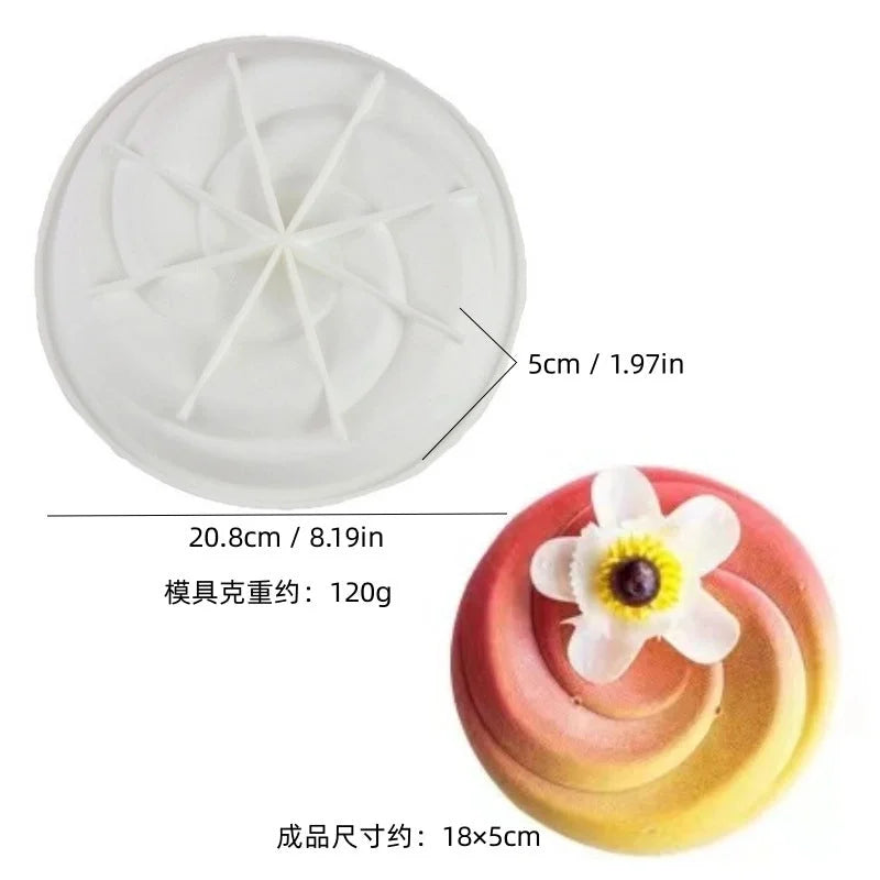 Casual Geometric Heart Shape Rose Silica Gel Kitchen Molds 1 Piece