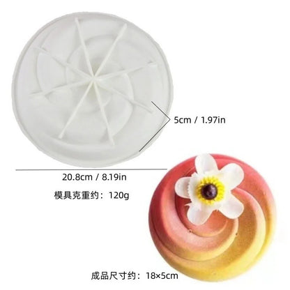 Casual Geometric Heart Shape Rose Silica Gel Kitchen Molds 1 Piece