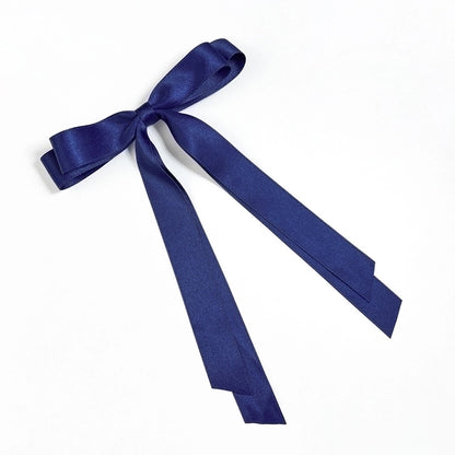 Korean Style Double-layer Bow Ribbon Hairclip Women's Ballet Girl Side Clip Back Head Top Simple Hair Accessories