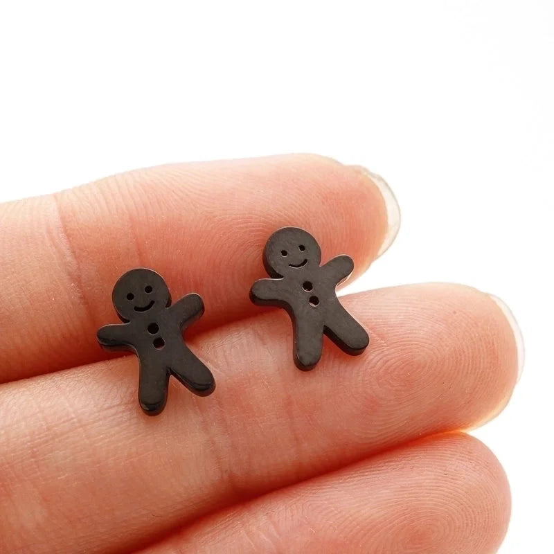 1 Pair Minimalist Classic Style Geometric Polishing Plating 304 Stainless Steel 18K Gold Plated Ear Studs