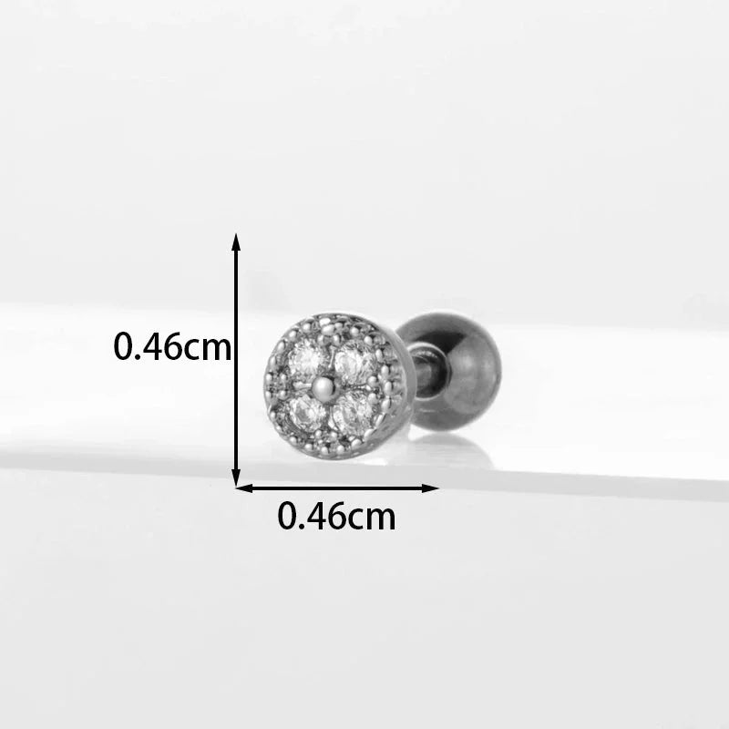 Ear Cartilage Rings & Studs Flower 316L Stainless Steel Copper